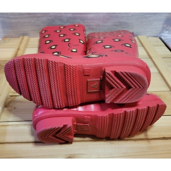 Anthropologie "Colloquial Rain Boots" in Call Me, Red, Telephone Print - Picture 3 of 11